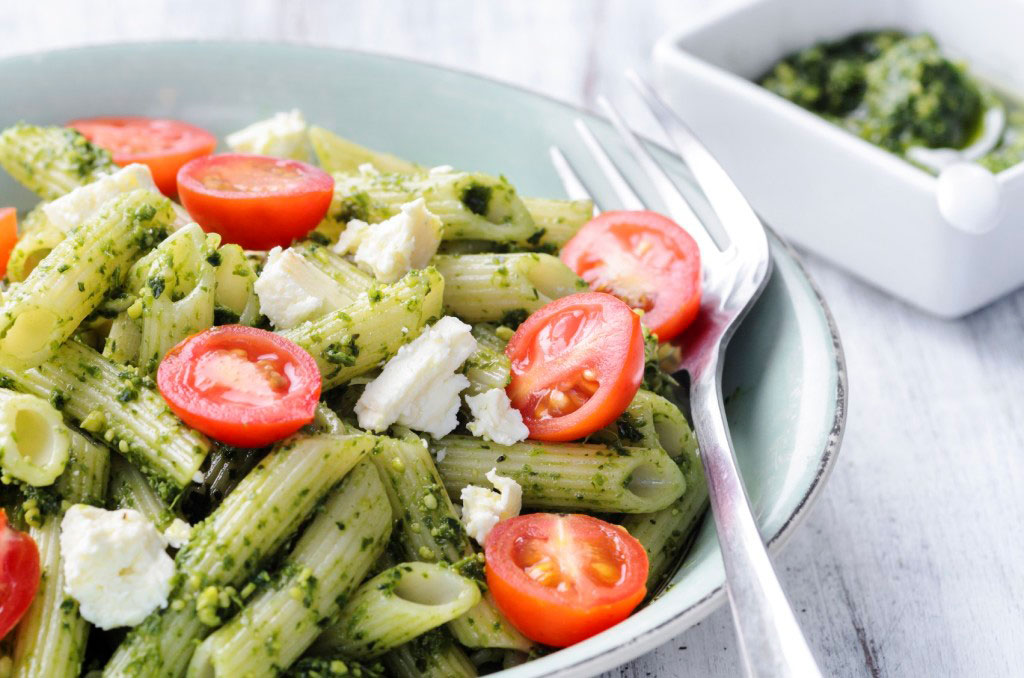 Pesto på groddar